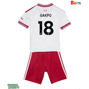 Liverpool Cody Gakpo #18 Replika Babytøj Udebanesæt Børn 2026-27 Kortærmet (+ Korte bukser)